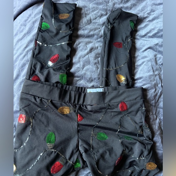 Tipsy Elves : Sequin Christmas Light Leggings - Picture 4 of 8